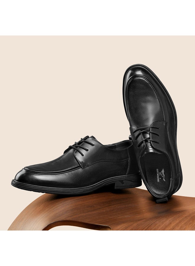 سيبتولفز 【top Grain Leather】 أحذية رجالية رسمية للأعمال British Derby Shoes، أحذية جلدية عادية للمتنقلين، أحذية زفاف - Image 3