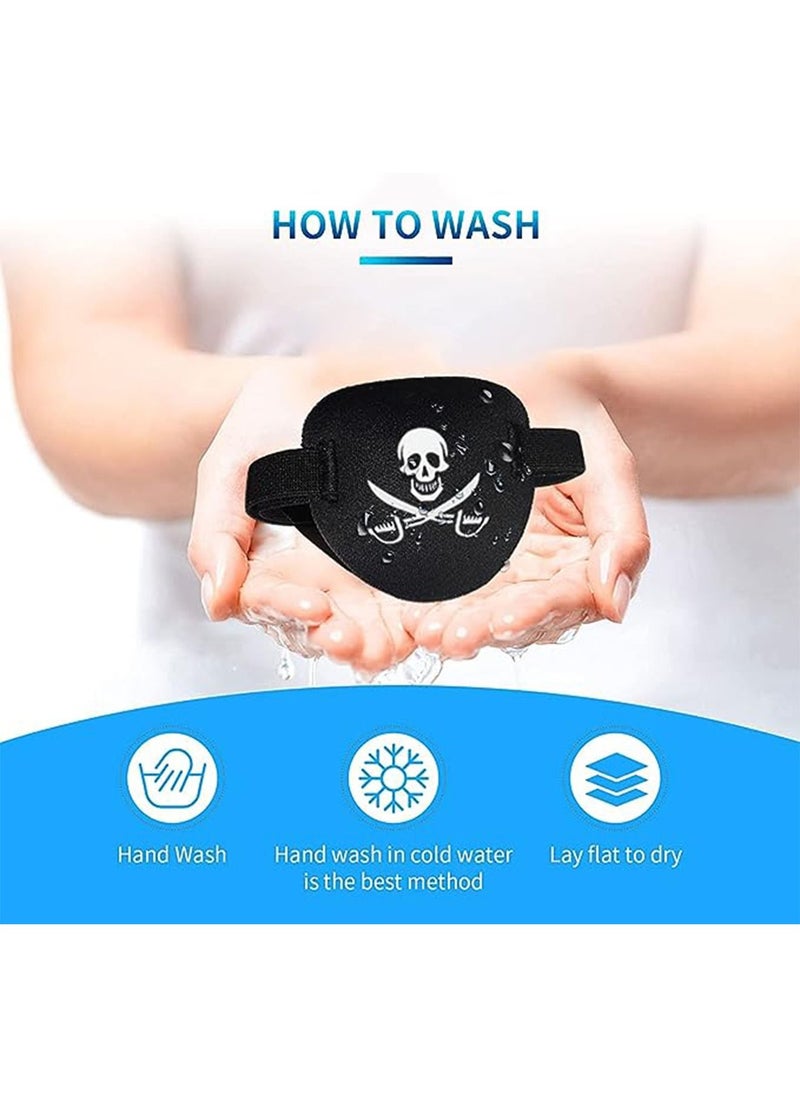 null - Eye Patches for Adults and Kids 3D Medical Eye Patches for Adults Left and Right Eye Adjustable Eye Patch for Lazy Eye After Cataract Surgery - Image 1