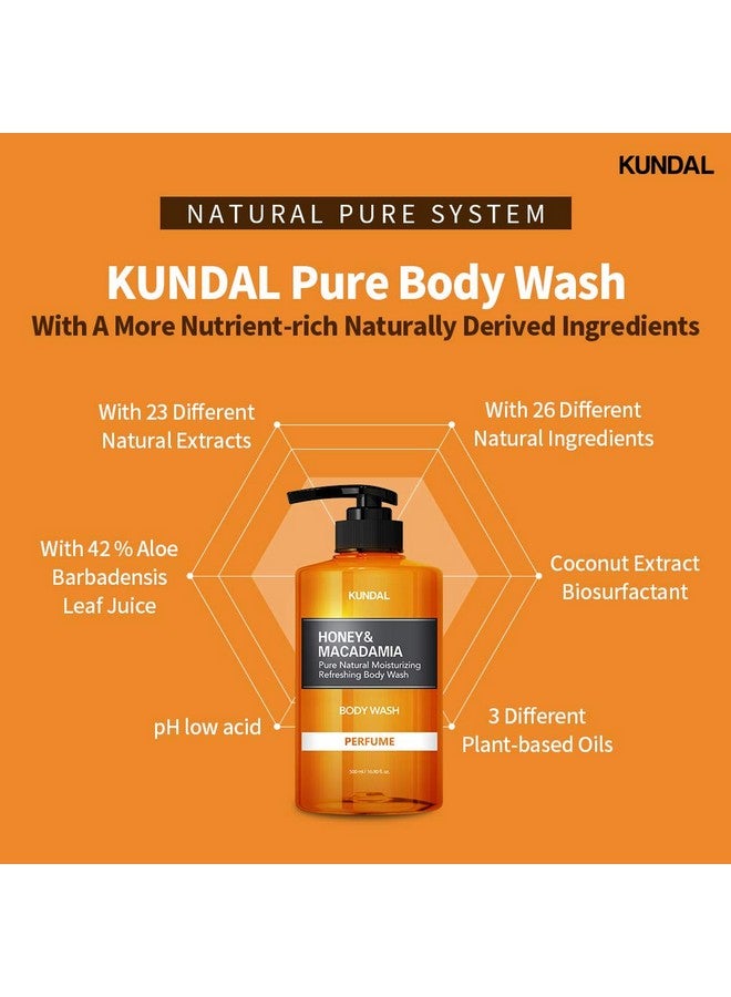 Kundal Pink Grapefruit Honey & Macadamia Pure Body Wash (500ml) - Image 2