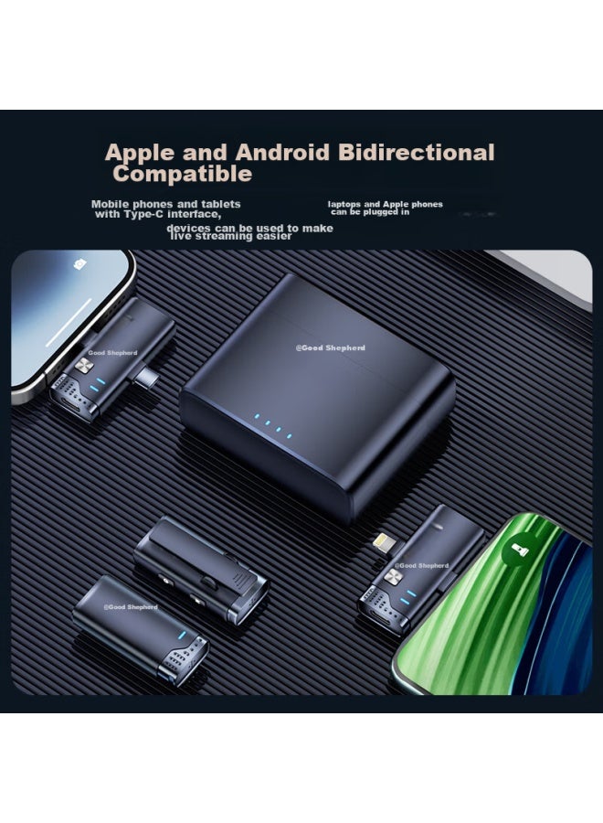 The Good Shepherd Good Shepherd Wireless Lavalier Microphone, Small Bee One-to Audio Pickup, Outdoor Noise Reduction, Tiktok Video Recording, Sound Card Equipment, Voice Recording, Computer, Mobile Phone, Camera - Image 2
