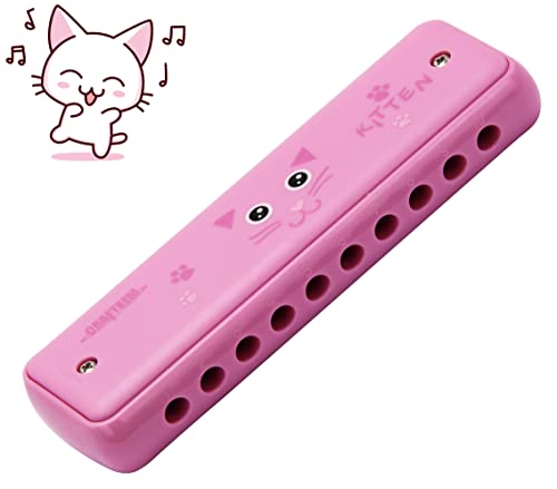 Crafteem Color Blues Harmonica, Key of C for Kids, Children, Toddler and Beginners,10 Hole 20 Tones Musical Instrument Toy Gift - Image 1