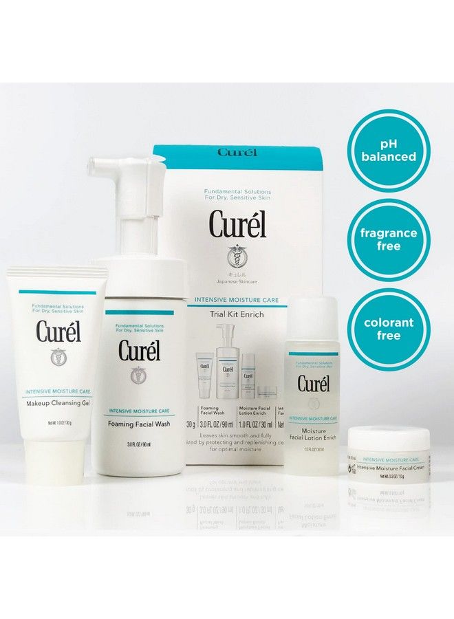 Curel مجموعة تجريبية للعناية بالبشرة اليابانية - روتين العناية بالبشرة لمدة أسبوعين للبشرة الجافة والحساسة - روتين ترطيب مزدوج مع السيراميد + روتين تنظيف - Image 5