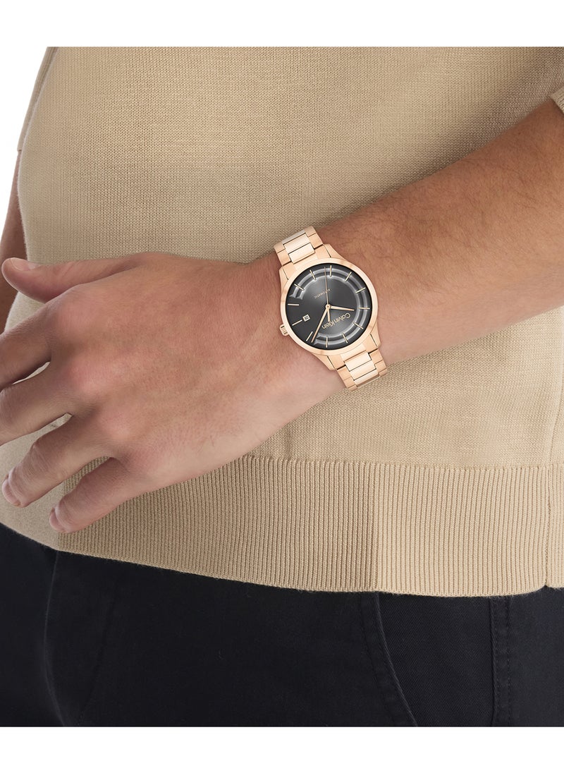 CALVIN KLEIN CALVIN KLEIN ROUND ANALOG UNISEX'S GREY CASE WATCH - 25300025  - Image 4