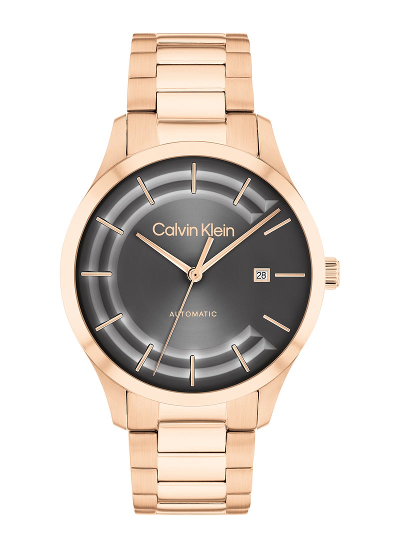 CALVIN KLEIN CALVIN KLEIN ROUND ANALOG UNISEX'S GREY CASE WATCH - 25300025  - Image 2