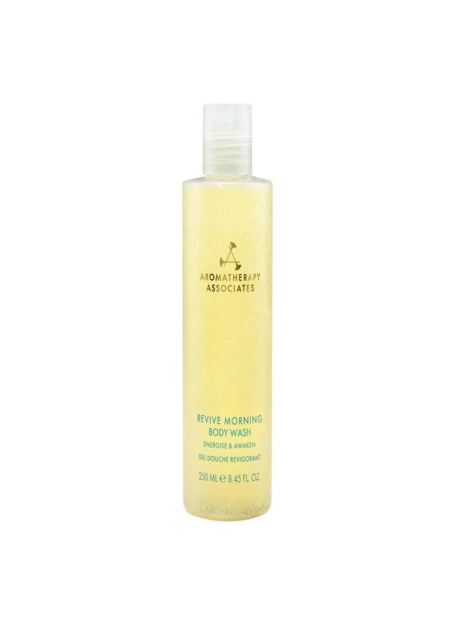 Aromatherapy Associates Revive Morning Body Wash, Hydrating Cleanser with Squalane, AHAs & Jojoba Beads, Moisturizing Body Wash for Dry Skin with Grapefruit, Rosemary & Juniper, 250ml - Image 1