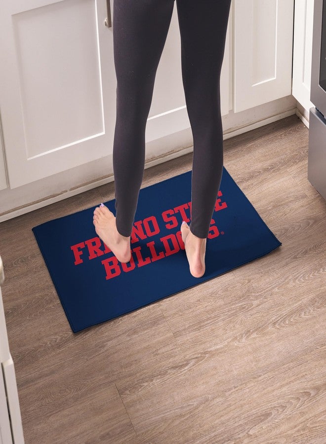 Northwest Fresno State Bulldogs NCAA Logo Washable Rug 20x32 inches - Image 2