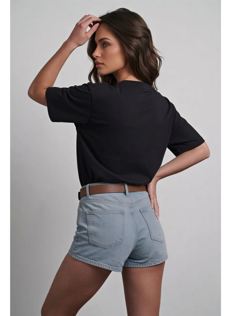 ملابس رياضية من كور Oversized Tee - Black