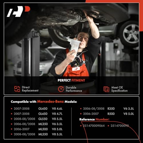 A-Premium Rear Fuel Filter Assembly with Sending Unit Compatible with Mercedes-Benz GL450, GL550, ML350, ML500, ML550, R350, R500, 2006 2007 2008, 4.6L 4.7L 5.5L, Left Side, Replace# 251470009064 - Image 2