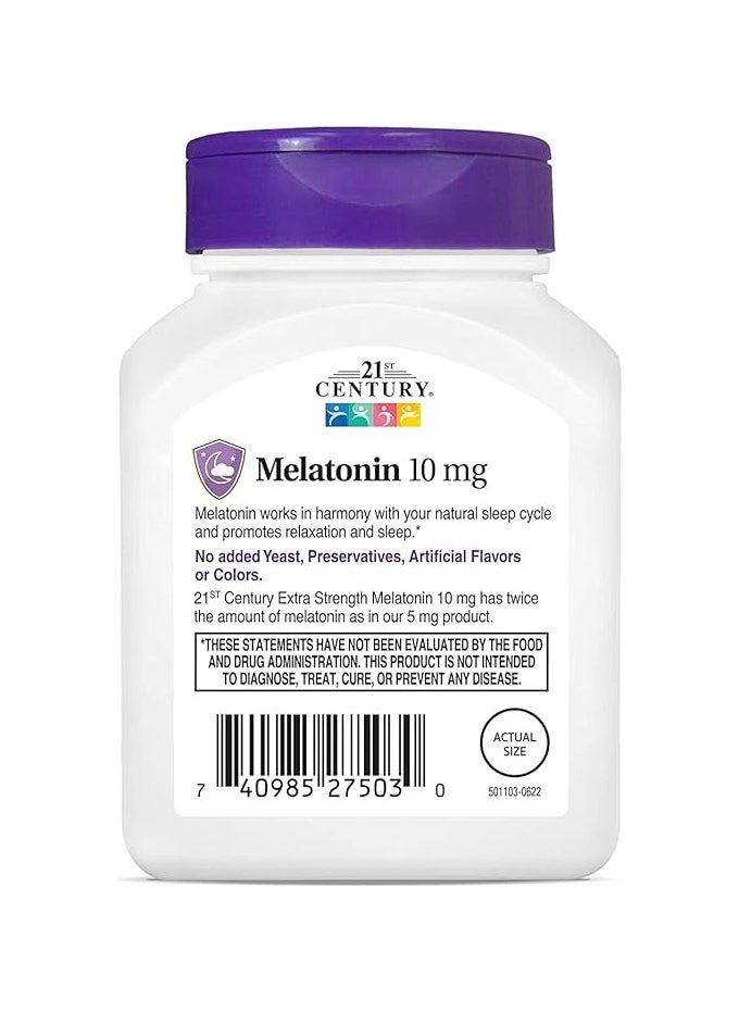 21st CENTURY - 21st Century Melatonin 10 mg Quick Dissolve Tablets Cherry - 120 ct(Pack of 2) - Image 1
