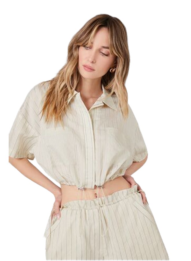 FOREVER 21 - BUTTON DOWN WOVEN TOP - Image 1