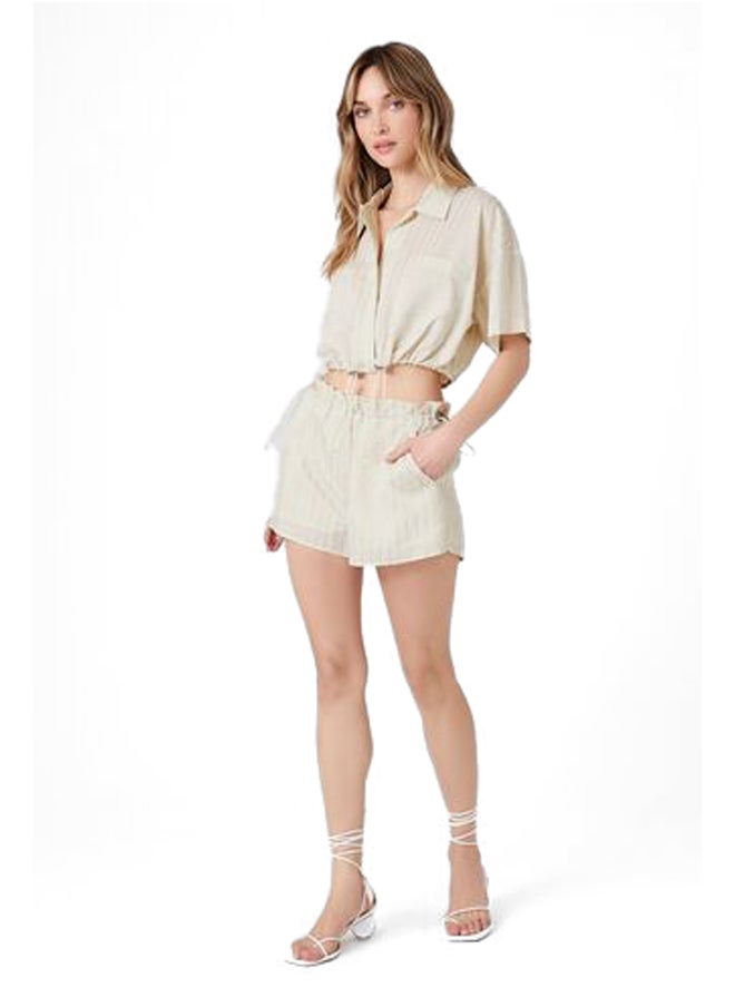 FOREVER 21 - BUTTON DOWN WOVEN TOP - Image 1