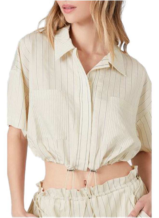 FOREVER 21 - BUTTON DOWN WOVEN TOP - Image 1