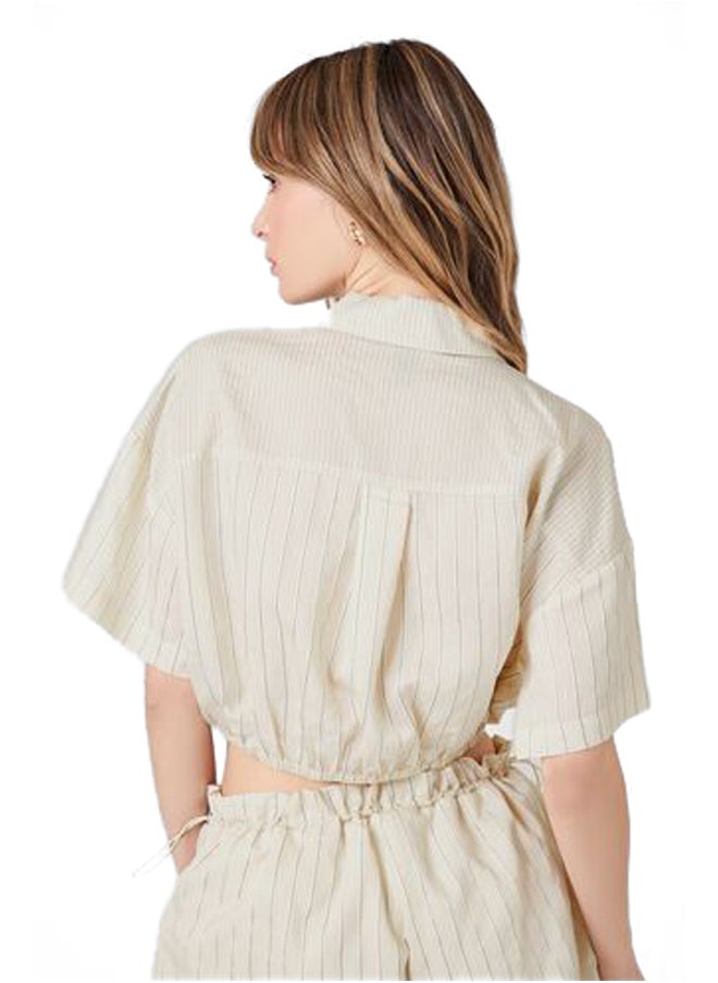 FOREVER 21 - BUTTON DOWN WOVEN TOP - Image 1
