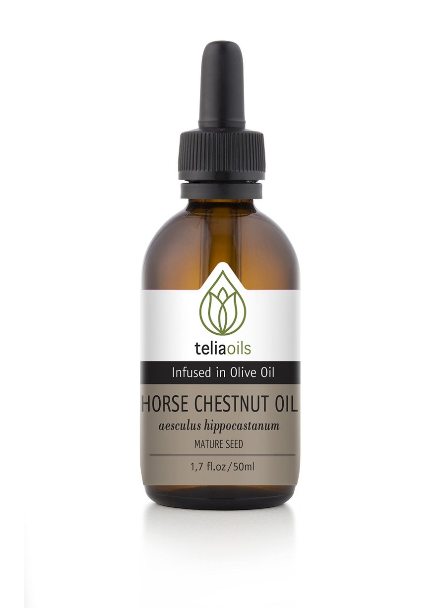 teliaoils Teliaoils Horse Chestnut Infused Oil Extract (Macerated Oil), 1.7 Fl Oz - 50 Ml/a soothing and Antioxidant Oil - Excellent for Varicose Veins 
