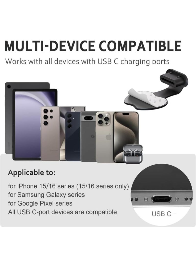 تي نيوفون سدادة غبار لمنفذ USB-C لهواتف iPhone من سلسلة 15 و16 و17، غطاء منفذ USB-C، غطاء سماعة الهاتف، منظف منفذ شحن الهاتف لهواتف Samsung Galaxy S23 وS22 Ultra وS21 FE وS20 وNote 20 وجميع الأجهزة من النوع C - Image 3