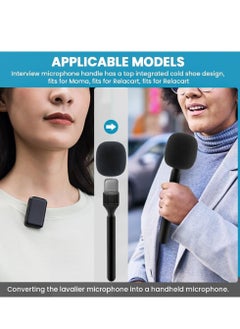 ELTRAZONE Wireless Microphone Adapter for DJI Mic 2 – Handheld Mount Compatible with Wireless Interview Microphone Systems – Ideal for Vlogs, Podcasts, Interviews & Professional Audio Recording – Easy Setup & Clear Sound Capture  - Image 3