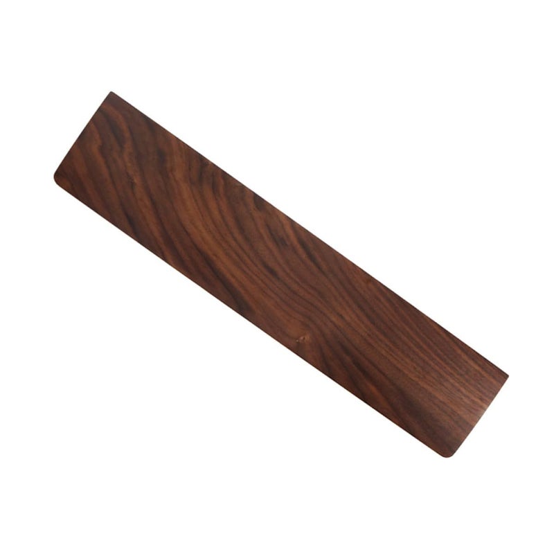 Solid Walnut Wood Ergonomic Keyboard Wrist Rest 300mm Hand Support For Office Gaming - Image 2