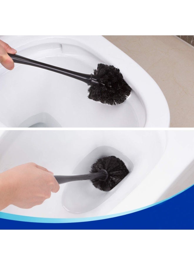 Toilet Plunger and Bowl Brush Combo for Bathroom Cleaning, Black, 1 Set - Image 5