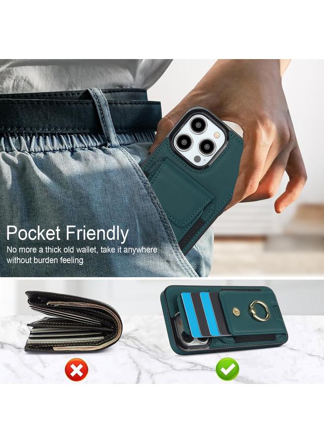 Zaboon Case For iPhone 11 Pro Max Elastic Card Bag Ring Holder Phone Case - Image 3