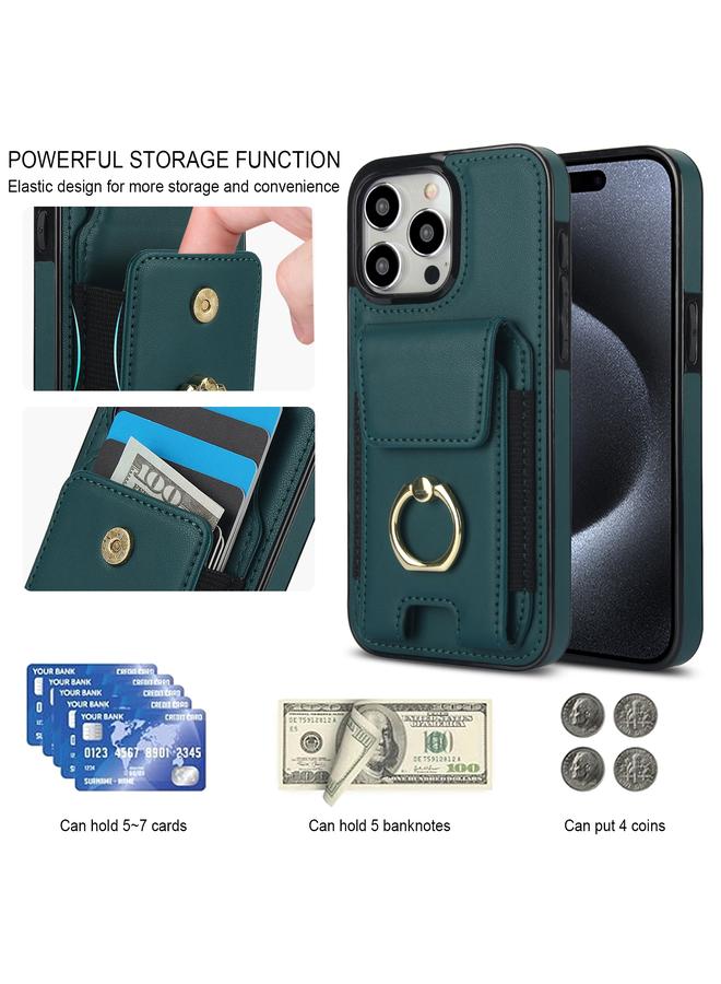 Zaboon Case For iPhone 11 Pro Max Elastic Card Bag Ring Holder Phone Case - Image 5