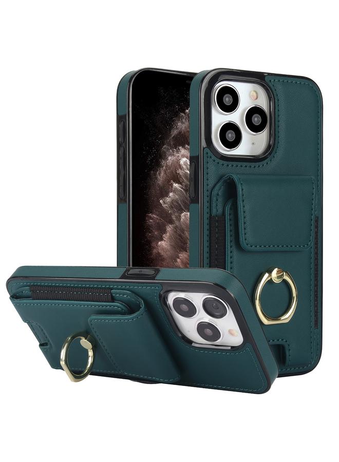 Zaboon Case For iPhone 11 Pro Max Elastic Card Bag Ring Holder Phone Case - Image 1