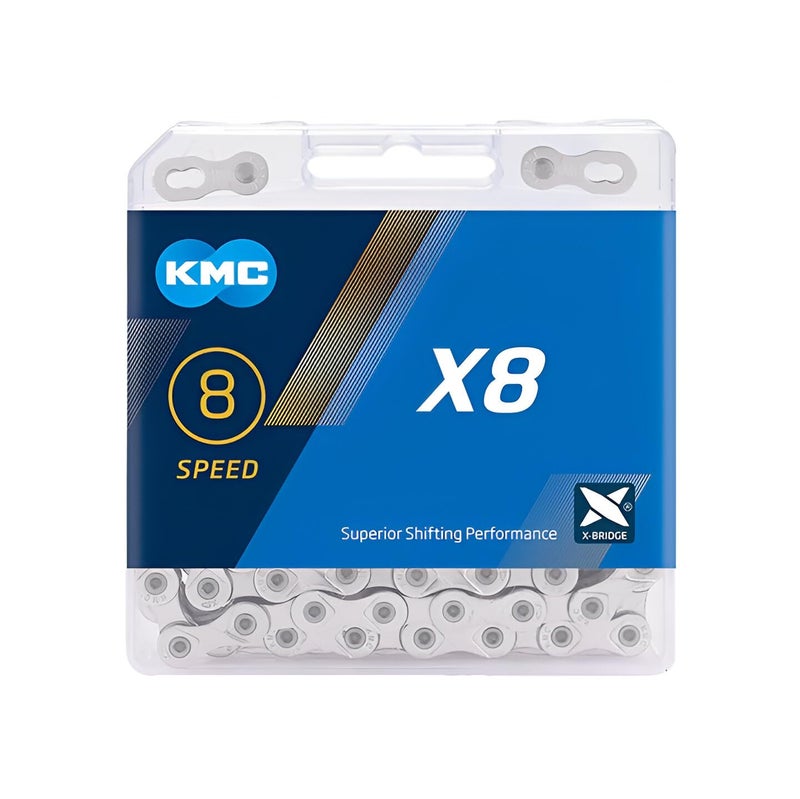 KMC Chain 8SP X8-Silver/Grey - X8.93 - Image 2