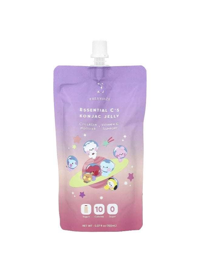 EVERYDAZE Everydaze, Essential C's Konjac Jelly, Yogurt, 5.07 fl oz (150 ml)  - Image 1