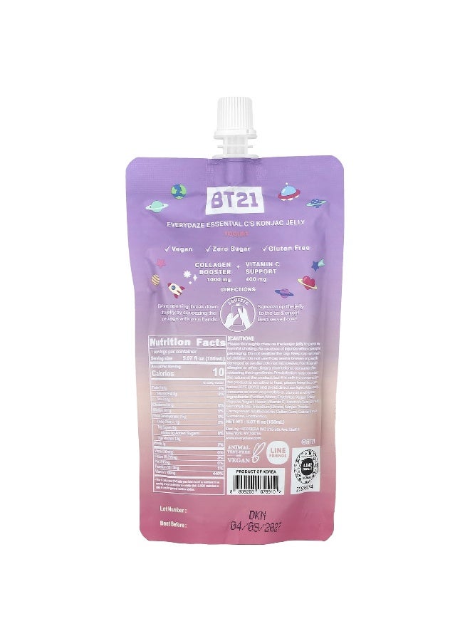 EVERYDAZE Everydaze, Essential C's Konjac Jelly, Yogurt, 5.07 fl oz (150 ml)  - Image 2