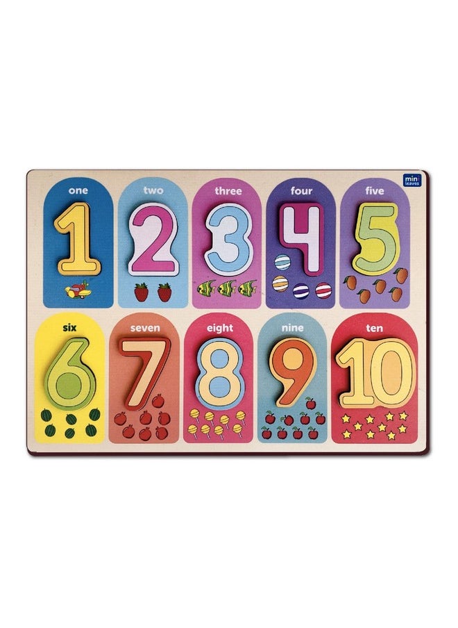Mini Leaves Mini Leaves Lets Count 1 to 10 Preschool Wooden Learning Toys for 2+ Years Kids | Educational Early Counting and Number Sorting Wooden Learning Toys for Kids  - Image 1