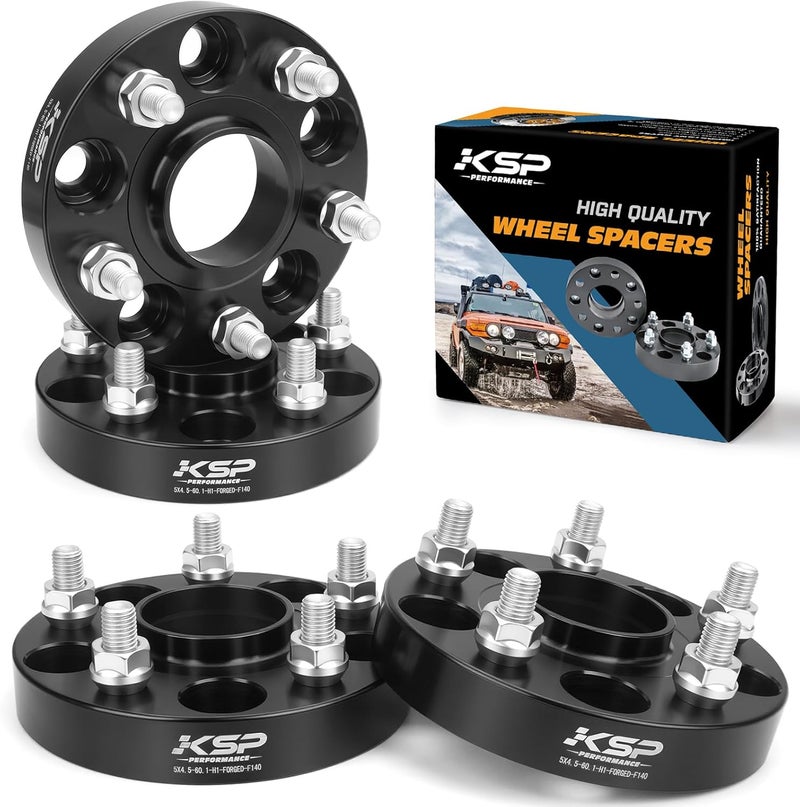 KSP PERFORMANCE KSP 25mm 5x114.3 Hubcentric Wheel Spacers Fit Camry Highlander Tacoma, Lexus TC XB, ES300 350, GS300 350 430,IS250 300 350,LS400 430 460,RC300 350(4 pcs 60.1 bore 12X1.5mm) - Image 1