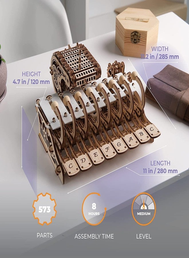 UGEARS Celesta 3D Mechanical Puzzle - Multifunctional Musical Instrument with Piano, Music Box and Xylophone - 3D Wooden Puzzle for Adults and Children - Musical Model - Image 2