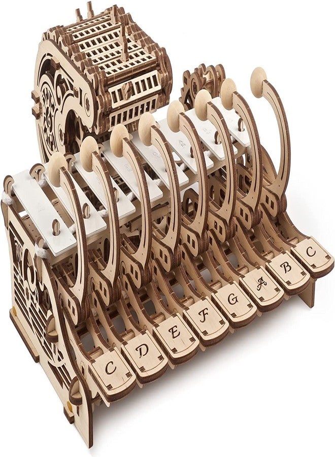 UGEARS Celesta 3D Mechanical Puzzle - Multifunctional Musical Instrument with Piano, Music Box and Xylophone - 3D Wooden Puzzle for Adults and Children - Musical Model - Image 1