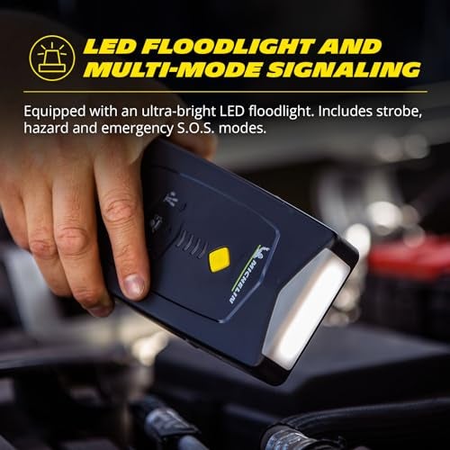 MICHELIN High Capacity Lithium Iron Phosphate 12V Portable Car Jump Starter Battery Charger Pack with 10000mAh 500A Peak Current for Gas Diesel 6.0L Engines Car Truck SUV ATV Boat - Image 5