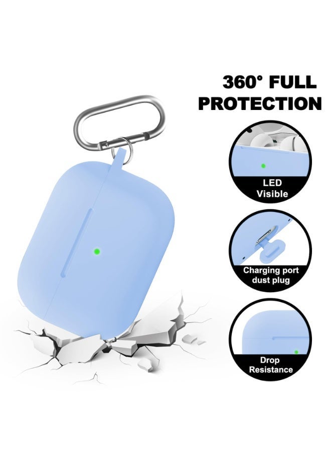أنيوغرو لـ AirPods Pro 3 غطاء الحافظة 2025 مع مجموعة أدوات التنظيف، حافظة واقية من السيليكون الناعم لـ AirPods Pro3 حافظة للسفر أو التنقلات اليومية، ملحقات مع سلسلة مفاتيح - Image 2