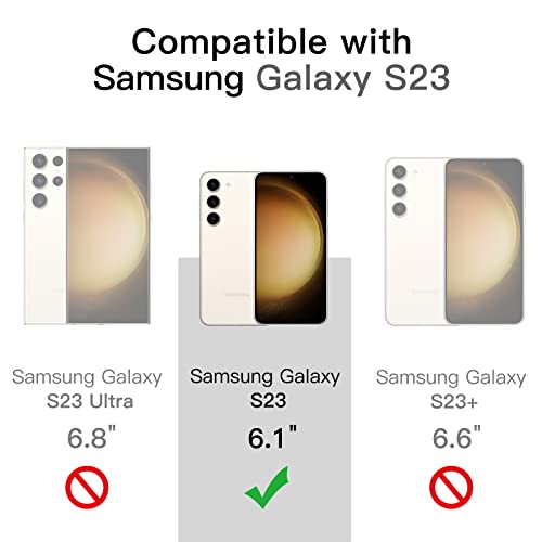 JETech Case for Samsung Galaxy S23 5G 6.1-Inch, Non-Yellowing Shockproof Bumper Protective Phone Cover, Anti-Scratch Hard PC Back (Clear) - Image 2