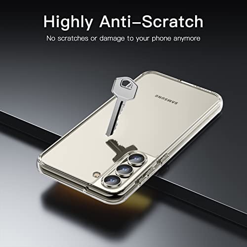 JETech Case for Samsung Galaxy S23 5G 6.1-Inch, Non-Yellowing Shockproof Bumper Protective Phone Cover, Anti-Scratch Hard PC Back (Clear) - Image 4