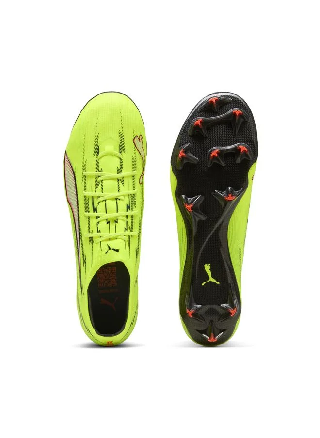 Puma Yellow Alert-PUMA Black-Glowing Red-Lime Squeeze ULTRA 6 CARBON FG Football Boots Unisex for Men | Best Price UAE