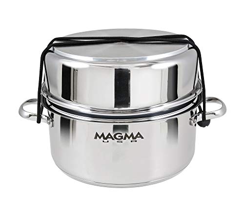 Magma A10-367 Nesting Colander, Steamer & Cooker Insert | 100% 18-8 Stainless Steel | Custom Fit for Magma 5 Qt Stock Pot | Space-Saving Marine & RV Cookware Accessory - Image 3