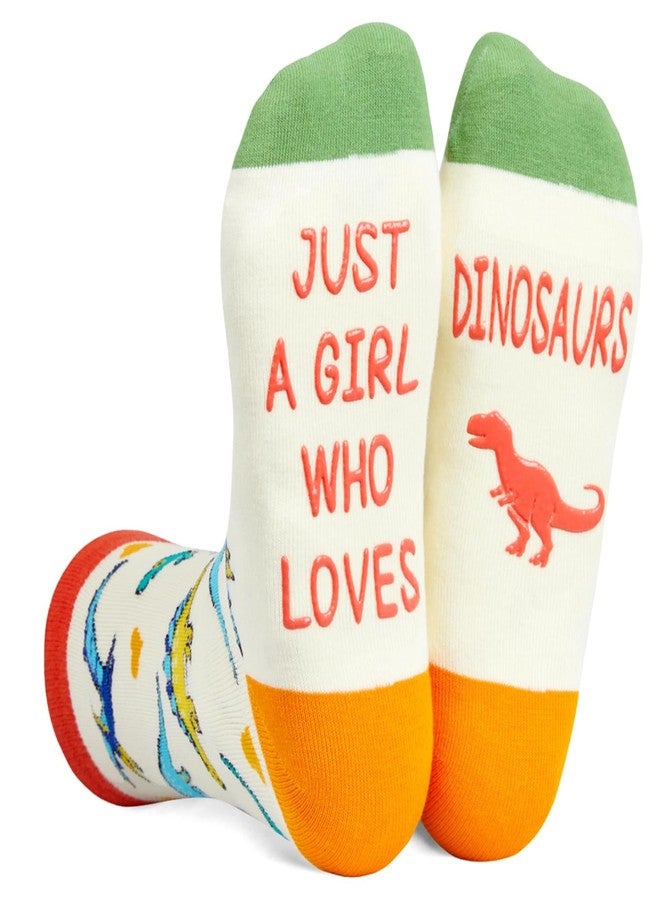زي مارت جوارب ديناصورات مضحكة من زمارت للبالغين - هدايا ديناصورات مريحة للنساء - Image 1