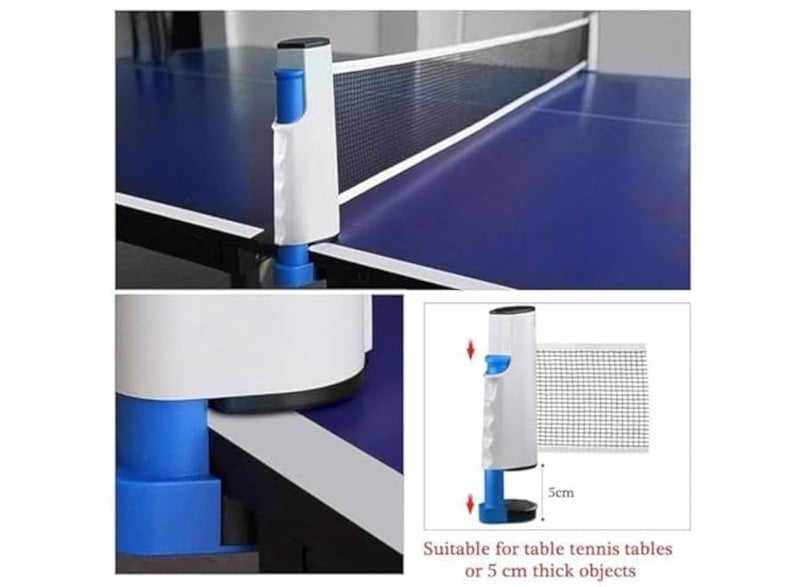 Retractable ping pong tennis net - High quality, 1.7 meters, multi-colored - Image 3
