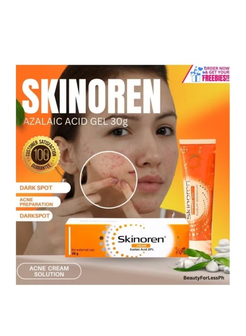 Skinoren Original Freshness Cream to Lighten the Skin, Treat pimples, Melasma and Acne 30g - Image 3
