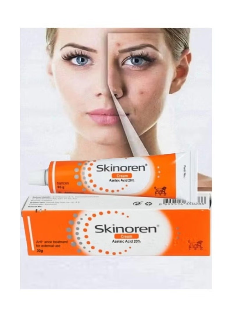 Skinoren Original Freshness Cream to Lighten the Skin, Treat pimples, Melasma and Acne 30g - Image 2
