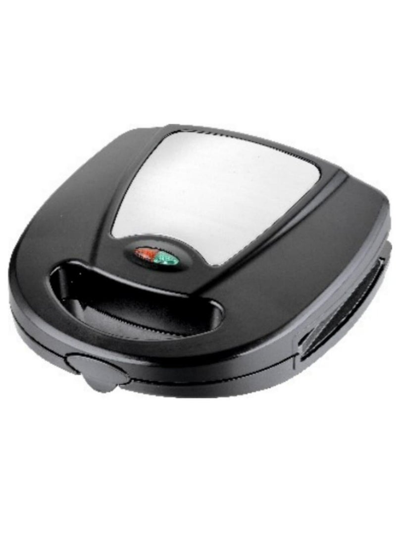 Tradeo 7-In-1 Non-Stick Multi Snack Maker with Detachable Sandwich/Grill/Waffle/Donut/Nutty/Smile/Shell Cake Plates | Compact Body with Cool-touch Handle | Indicator Light with Auto Cut-OFF feature | Anti-skid Feet | 750 W  Black/Silver - Image 1
