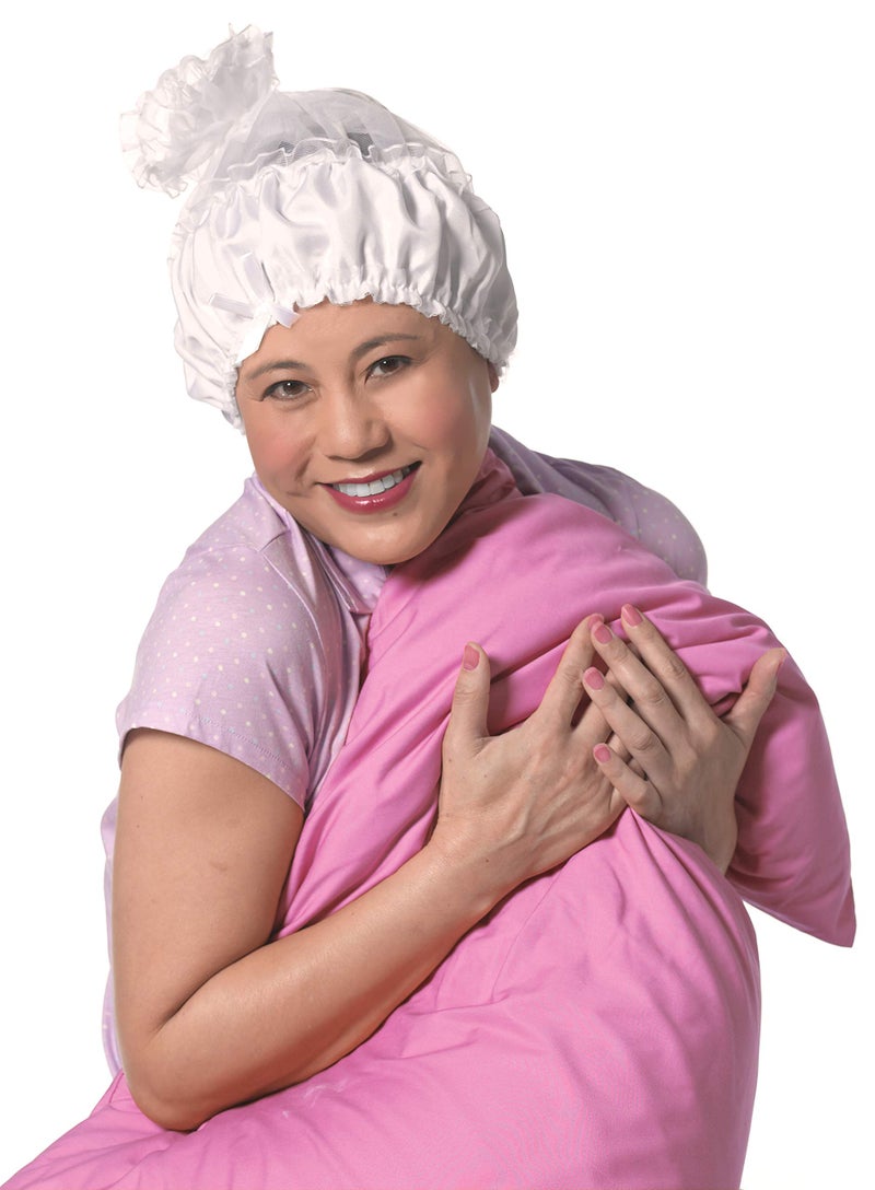 Diane Satin Lined Sleep Cap White One Size Fits All 160048