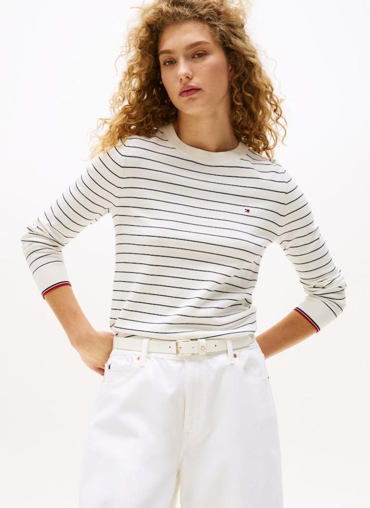 TOMMY HILFIGER CO JERSEY STITCH LS C-NK SWT - Image 1
