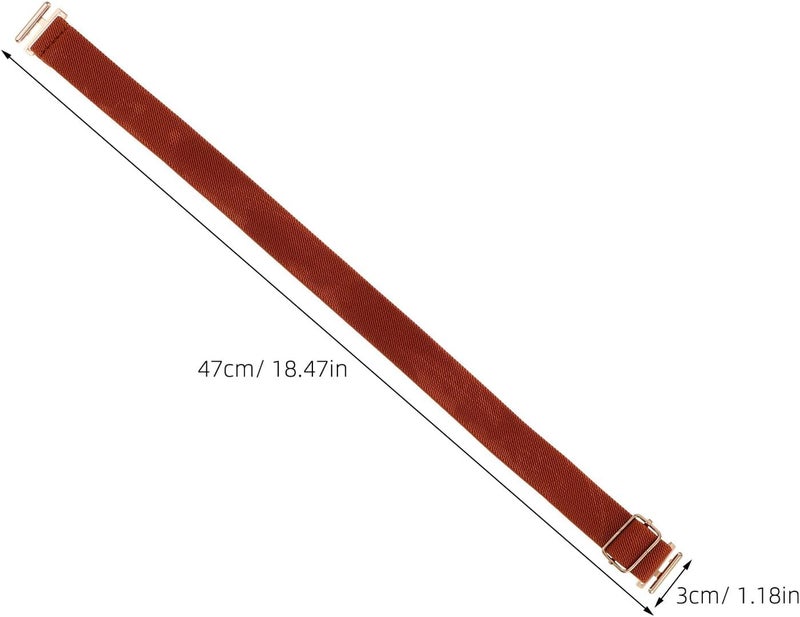 SECFOU 3pcs Elastic Adjustable Waistband Belts for Boys, Stretchable Soft Elastic Baseball Uniform Belt for School and Outdoor Activities, Black Brown White - Image 2