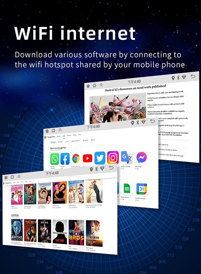 TUNKE Android 13 Car Radio with Retractable Screen, 7” Touch Display, GPS Navigation, CarPlay & Android Auto, WiFi/BT, Reverse Camera Support, RDS, Dual USB - Image 5