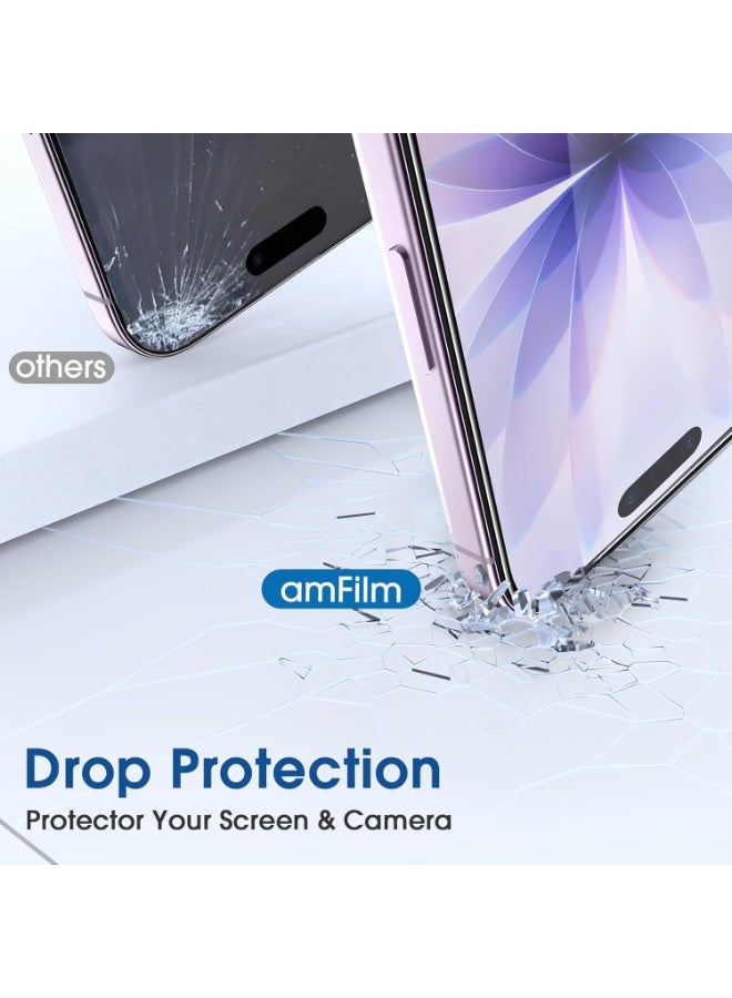 زجاج الخصوصية المقوى 9H صلابة مضاد للتجسس لهاتف iPhone 17 مع قطعتين من زجاج iPhone 17 المضاد للخدش والغبار والخالي من الفقاعات لهاتف iPhone 17 مقاس 6.3 بوصة - Image 5