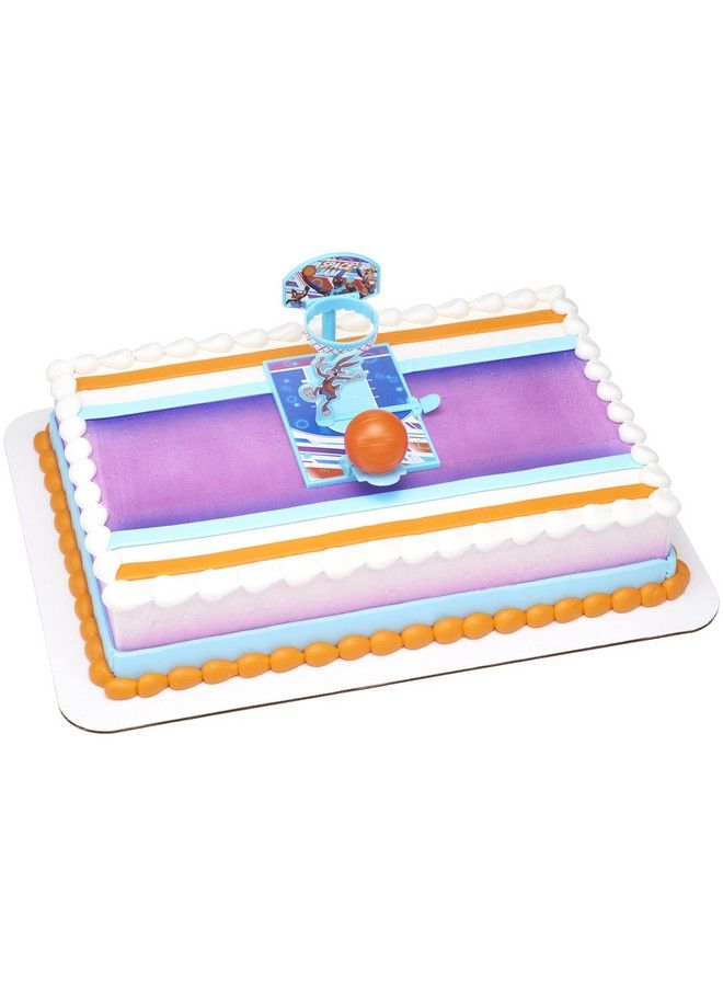DecoPac Space Jam: A New Legacy™ Tune Squad Decoset® Cake Topper Hoop, Basketball And Launcher - Image 2