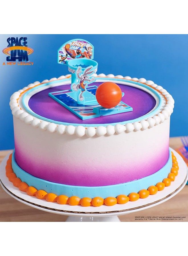 DecoPac Space Jam: A New Legacy™ Tune Squad Decoset® Cake Topper Hoop, Basketball And Launcher - Image 4